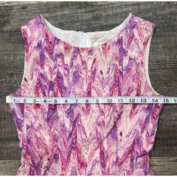 Modcloth Myrtlewood Pin Up Small Retro Pink Purple Dress Size XS - Picture 9 of 12